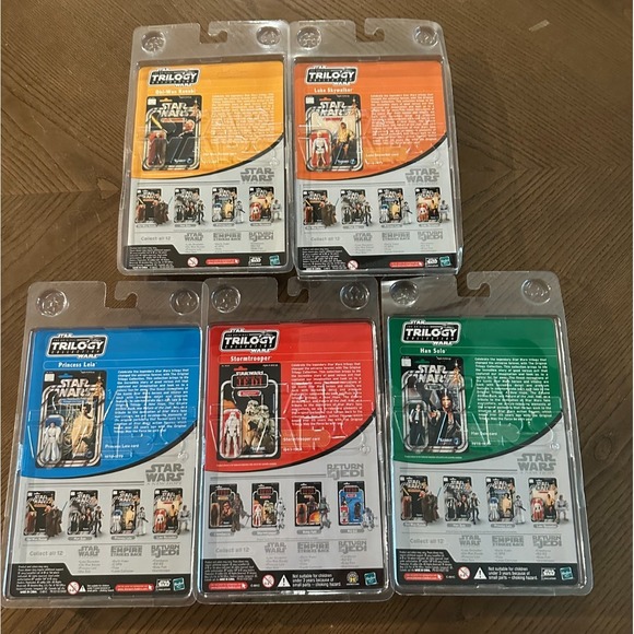 Star Wars Original Trilogy Collection Lot of 5‎ Figures w/ Starcases - Picture 2 of 3